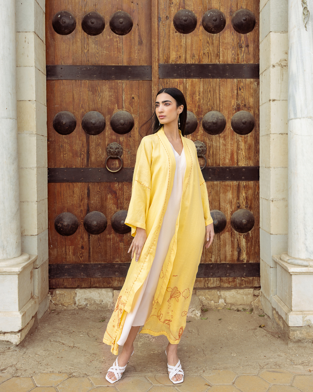 Rumi Sunlight Linen Kaftan