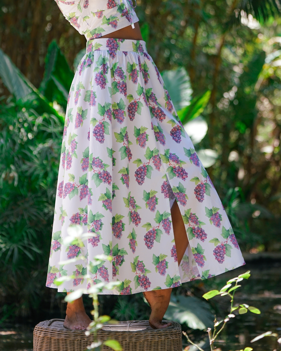 Pocahontas of The East Grapes Maxi Skirt