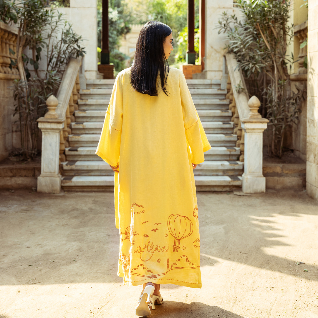 Rumi Sunlight Linen Kaftan